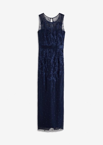Spitzenkleid mit stickerei - mit, gr