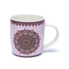 Teetasse Mandala Lila mit Sieb