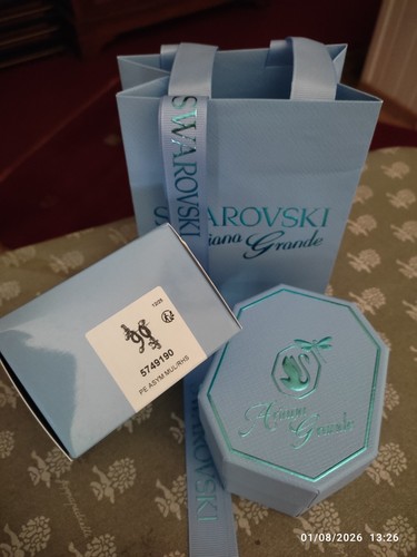 Swarovski verpackung hellblau - swarovski,