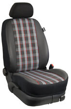 VW Golf 7 GTI/GTD Maß Sitzbezüge Schonbezüge Sportsitze: GTI-rot/KL/schwarz