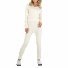 STRETCH DAMEN ANZUG S/M Creme