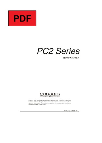 Kurzweil pc2 pc2x pc2r - /,
