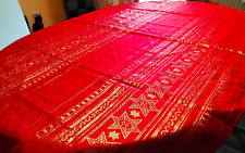 Tischdecke ROT Glitzer festlich Silvester Fasching Karneval Party 160x130