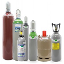 Gasflasche Argon CO2 Mischgas Schutzgas Acetylen Propan Kohlensäure Helium etc