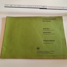 Original Ersatzteile Liste Kreidler MF 2 MP 2 Mofa Moped Motorrad N19