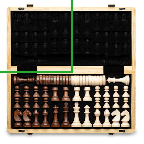 Magnetisches schachspiel holz - magnetisches,