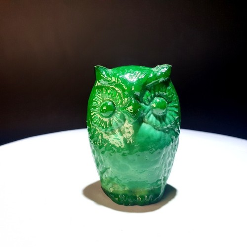 Eine eule malachit glas - eine,