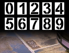 10er Set Wiederverwendbare Zahlen Schablonen 20cm für Parkplatz & Hausnummern