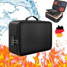 Feuerfeste Dokumentenbox Dokumententasche Wasserdicht Geldkassette Feuersiche