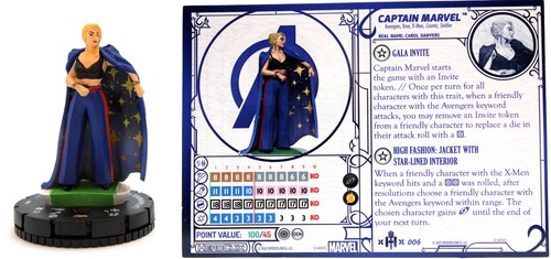 Heroclix 006 captain marvel - heroclix,