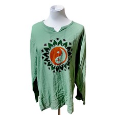 Yoga Shirt Om Symbol Baumwolle