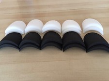 5 Paar Schulterpolster mit Bezug weiß schwarz Blusen Blazer Jacke Sakko Kleid