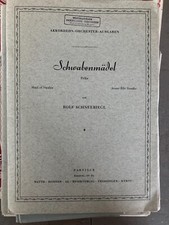 Schwabenmädel Polka Rolf Schneebiegl Orchester Partitur +Stimmen Akkordeon Noten