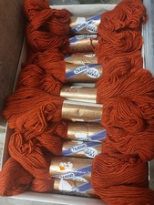 500g / 10x Seide & Wolle Busse Wolle karminrot selten