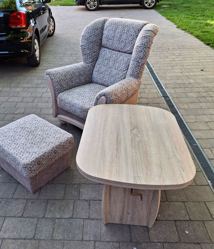 Ohrensessel teilig mit - 3-teilig,
