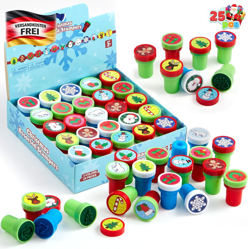 Weihnachtliche gummistempel - weihnachtliche,