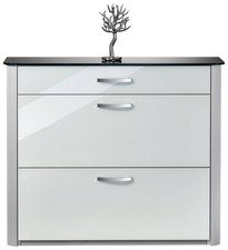 SCHUHSCHRANK Silberfarben