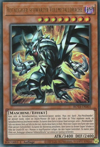 Yugioh rotäugiger schwarzer - rotäugiger,