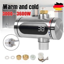 Durchlauferhitzer Kompakt Edelstahl Garten Sofort Heizung 3600W Elektrisch 60°C