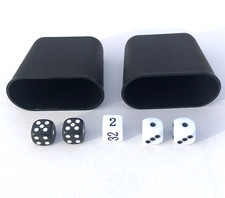 Backgammon Zubehör Set mit 4