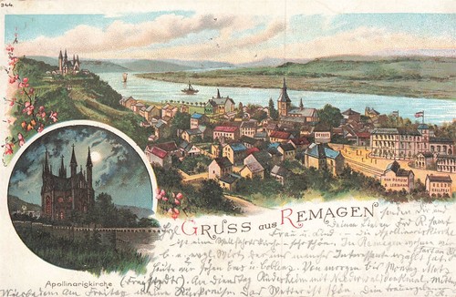 718665 gruss aus litho ak - litho,