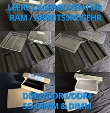 RAM / Memory Box Aufbewahrungs Tray ESD Antistatik 50x 100x DDR2 DDR3 DDR4 DIMM