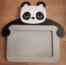 Bilderrahmen Foto Rahmen Kinder Panda  für Bilder 10x15 cm mit Magnet Halterung