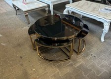 Designer Couchtisch Gold Ø90