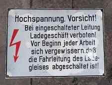 restauriertes Emaille Schild