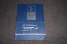 Betriebsanleitung Bedienungsanleitung Wartburg 353 Ausgabe 1970 erstklassig
