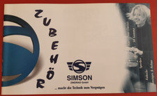 SIMSON  Katalog  Zubehör  Jahrgang 1998