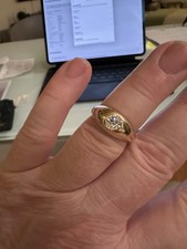 Herrenring 585 Gold (14ct) mit