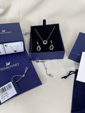 Swarovski Blau Silber Set