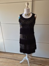 Pailletten Cocktailkleid mit Fransen Gr.  36 Comma