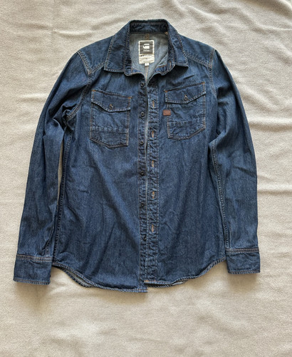 Star jeanshemd herren - m, blau