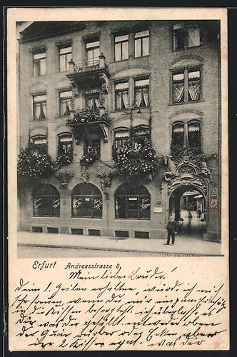 Erfurt ansichtskarte - erfurt,,