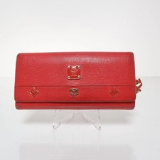 MCM, Portemonnaie, Leder, Rot