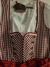 krüger Dirndl rot/weiss  gr 42  ,2 mal getragen sehr guter Zustand, Rocklänge...