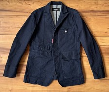 100%ORIG DSQUARED JEANS JACKE DENIM BLAZER GR.48 S74BN1044 S/S21 BLAU LOGO