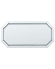 Badspiegel mit LED-Licht Touch-Sensor Antibeschlag silber 120x60 cm Locmariaquer