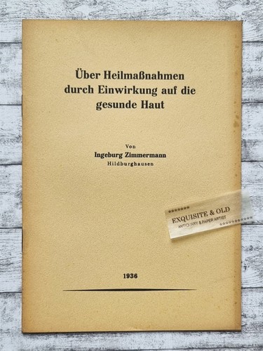 1936 heilmaßnahmen haut - 1936,