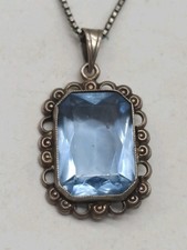 Aquamarin Anhänger antik 835