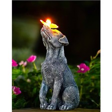 Hund Figur Solar Deko