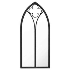 Spiegel Schwarz 100x45 cm Eisen für den Innenbereich