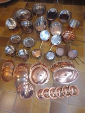 Großes Konvolut Profi Kupfer Kochgeschirr