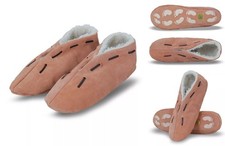 Wildleder-Hausschuhe "Comfort Plus" – Echtleder, Kuschelfell & Anti-Rutsch-Sohle