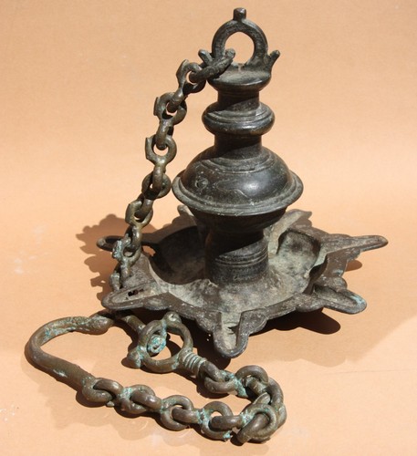öllampe oil lamp bronze - , um