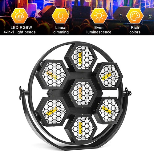 7x50w retro par led licht - licht, rgbw