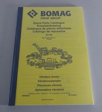 Teilekatalog / Ersatzteilliste Bomag Vibrationsstampfer BT 60 Stand 12/2017