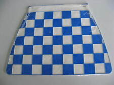 Schmutzfänger Fahrrad VINTAGE blau karo Bonanza Mofa Westphal mudflap NOS